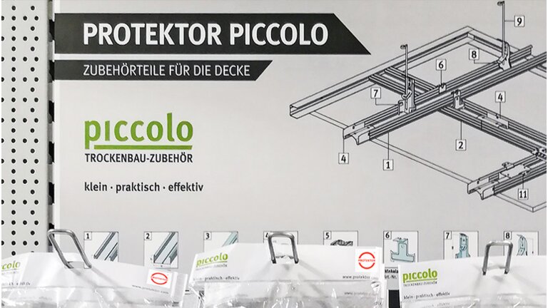 Bauzubehör Verpackung Regal.